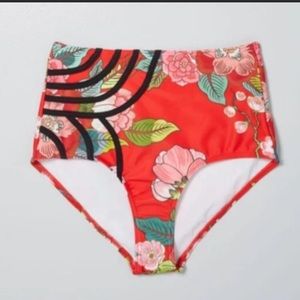 ISO Modcloth Red Geena Bikini Bottom - Medium